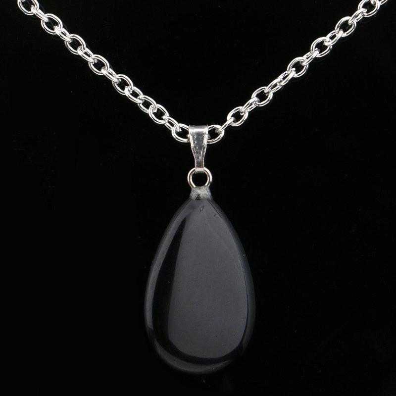 Healing Crystal Necklace-Necklace-Kirijewels.com-Black-Kirijewels.com