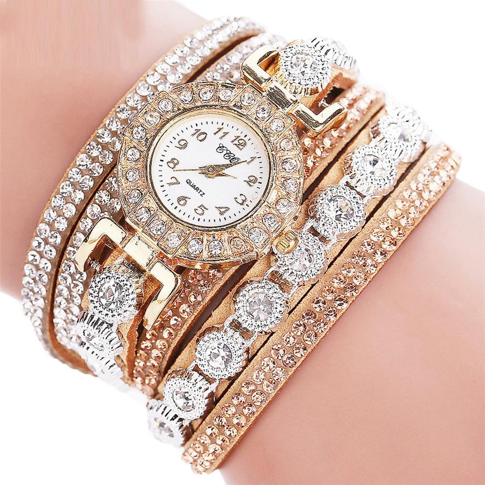 Anna Quartz Rhinestone Bracelet Watch - Kirijewels.com