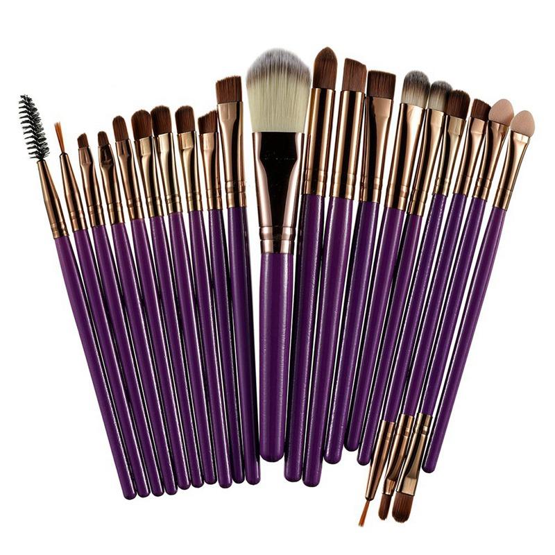 Beauty Tool Professional Makeup Brushes Set-Makeup Brushes-Kirijewels.com-Brown and Purple-Kirijewels.com