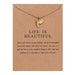 Delphin Natural Stone Wish Necklace - Kirijewels.com