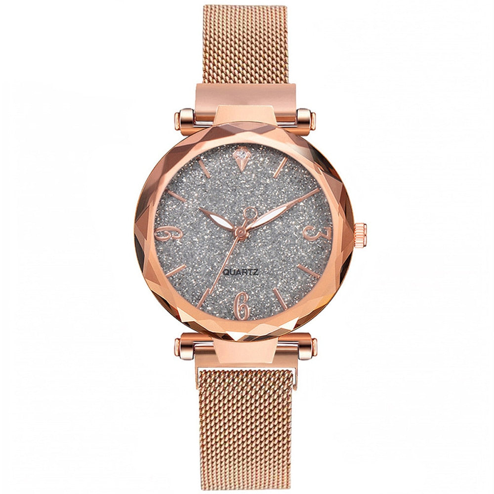 Rosa Magnetic Starry Sky Mesh Watch