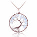 Free Sedmart Tree Of Life Pendant Necklace-Pendant Necklaces-Kirijewels.com-Opal-Kirijewels.com