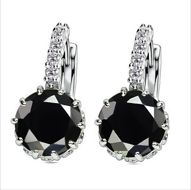 Emily Cubic Zirconia Romantic Wedding Stud Earrings