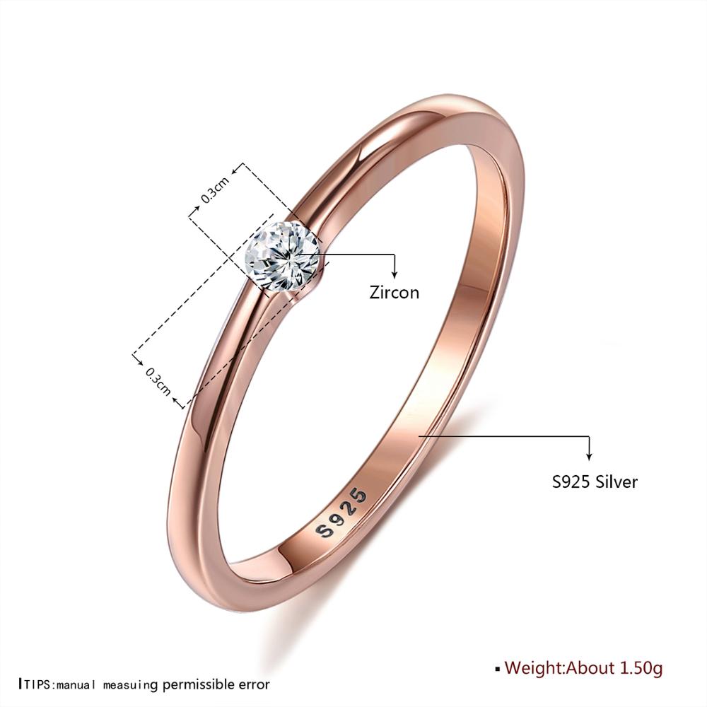 Emma Minimalist 925 Sterling Silver Wedding Ring