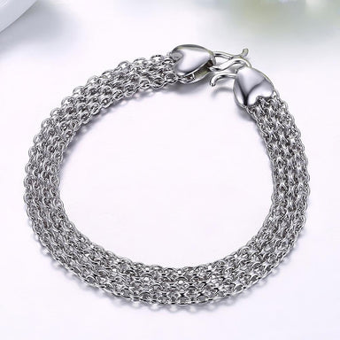 Classic 925 Sterling Silver Link Chain Bracelet-Bracelets & Bangles-Kirijewels.com-silver-Kirijewels.com