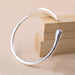 Sterling Silver Open Leaf Cuff Bracelet-Bangles-Kirijewels.com-925 silver-Kirijewels.com