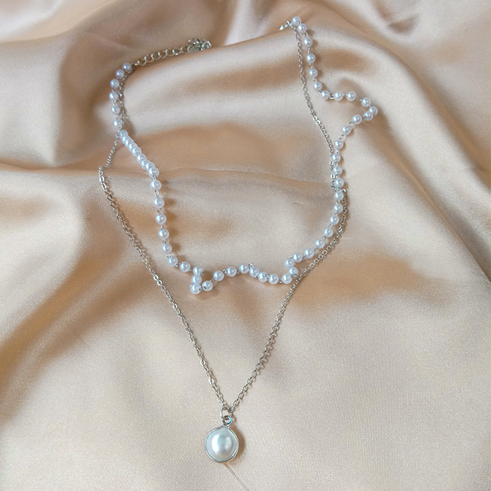 Pearl Beads Engagement Choker Necklace