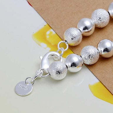 Silver Plated 925 Exquisite Sandy Beads Bracelet - Kirijewels.com