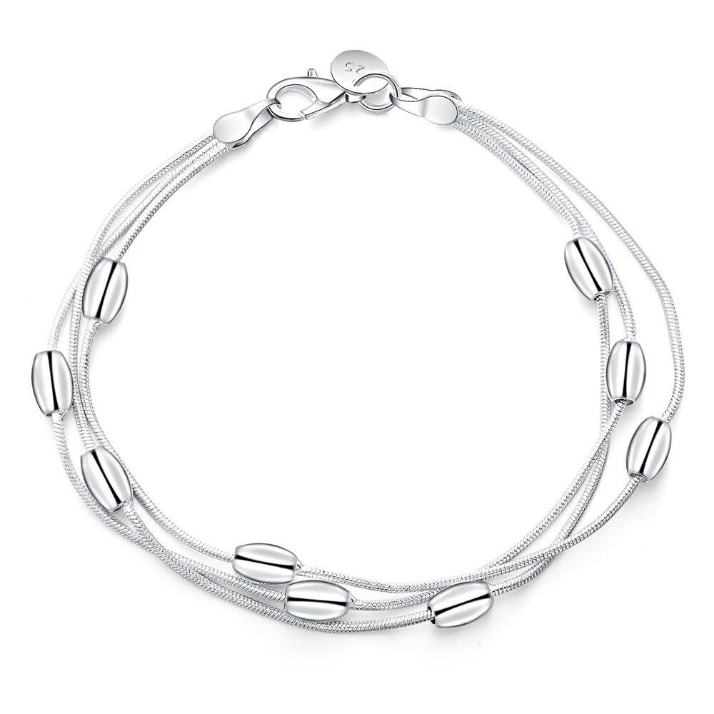 Silver Plated 925 Exquisite Sandy Beads Bracelet - Kirijewels.com