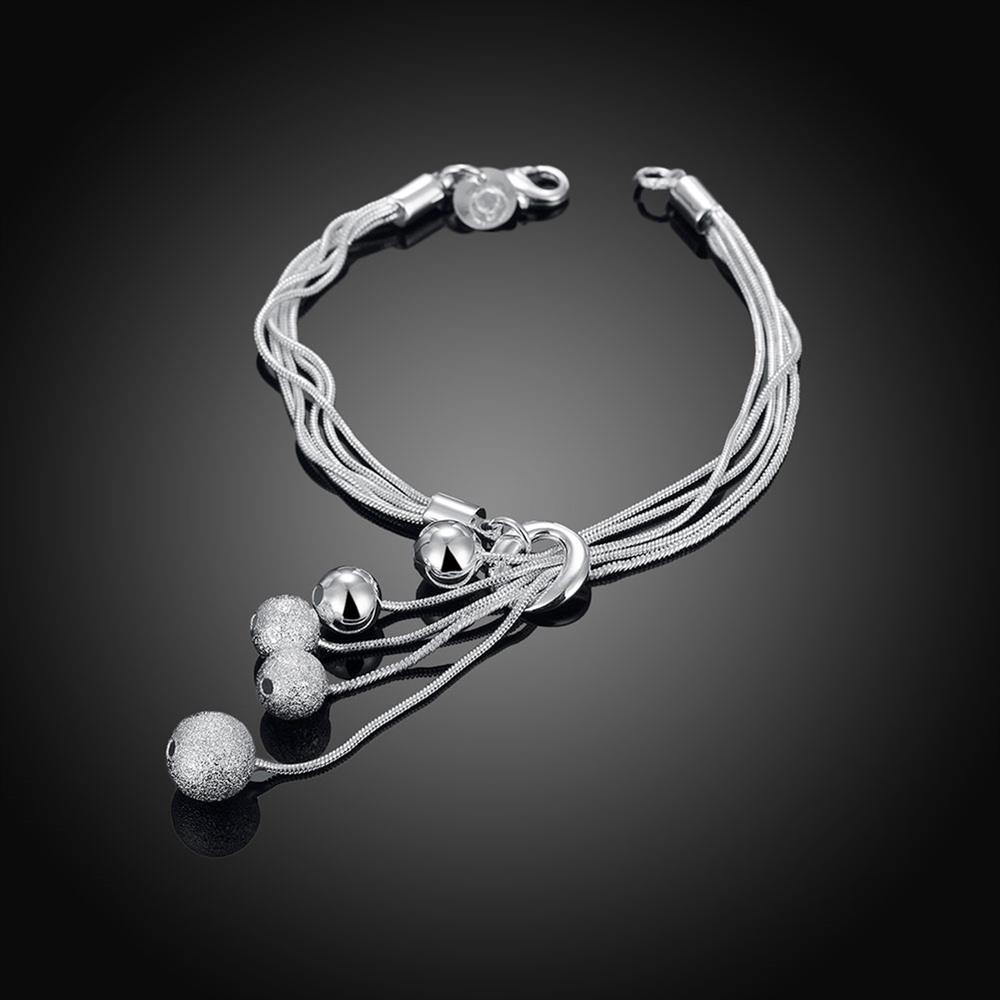 Silver Plated 925 Exquisite Sandy Beads Bracelet - Kirijewels.com