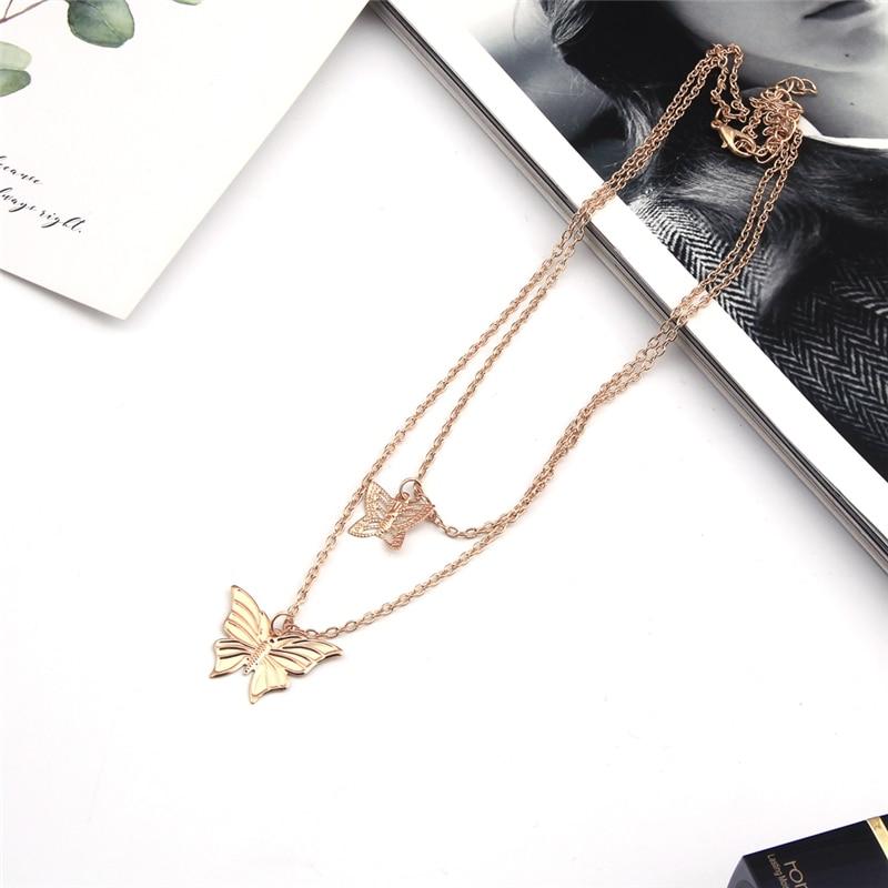 Clavicle Chain Butterfly Necklace - Kirijewels.com