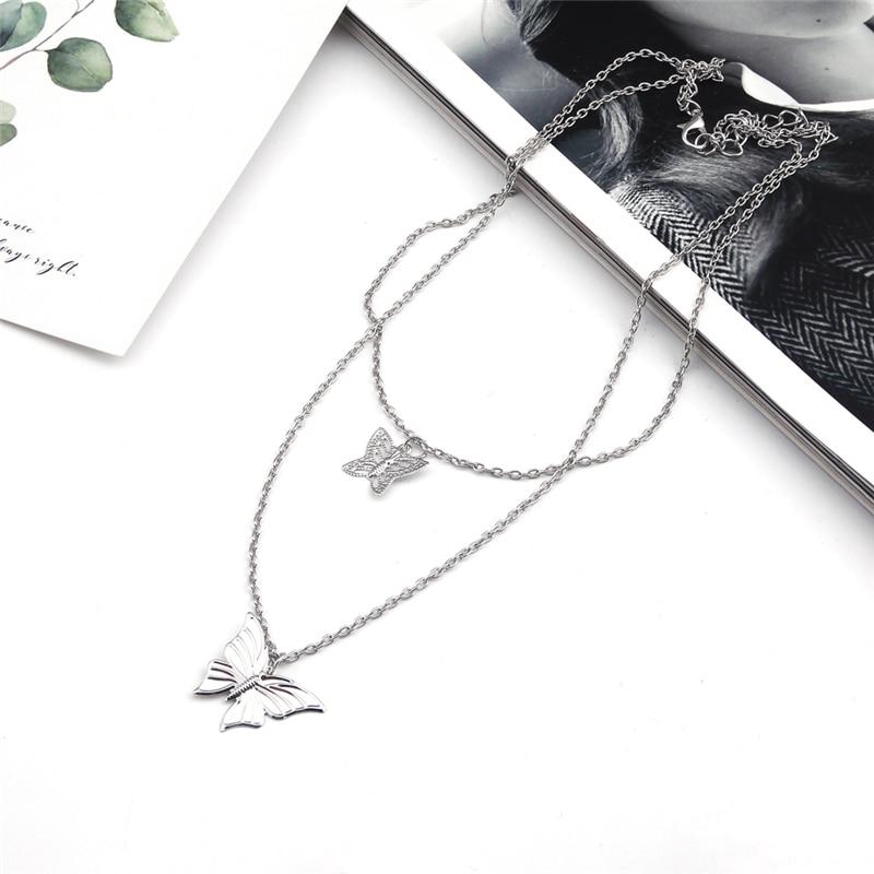 Clavicle Chain Butterfly Necklace - Kirijewels.com