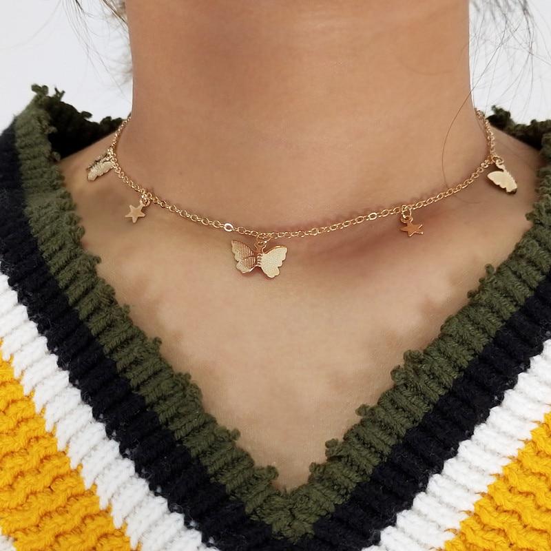 Morpho Butterfly Chain Necklace - Kirijewels.com