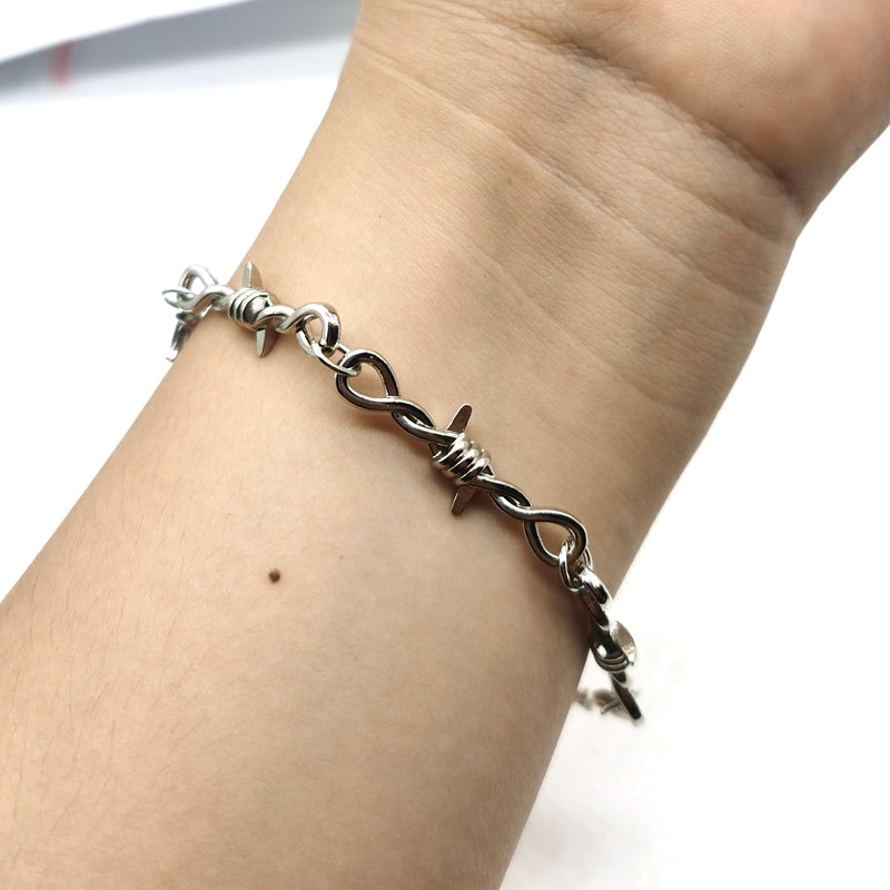 Gothic Barbed Wire Choker Bracelet