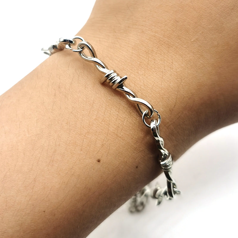 Gothic Barbed Wire Choker Bracelet