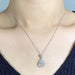 Solid 925 Silver Real Diamond Necklace - Kirijewels.com
