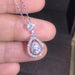Solid 925 Silver Real Diamond Necklace - Kirijewels.com