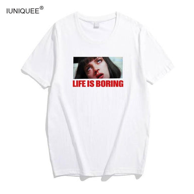 Life Is Boring Broadcloth T-shirt - Kirijewels.com