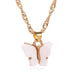 Acrylic Personalized Butterfly Necklace - Kirijewels.com