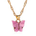 Acrylic Personalized Butterfly Necklace - Kirijewels.com