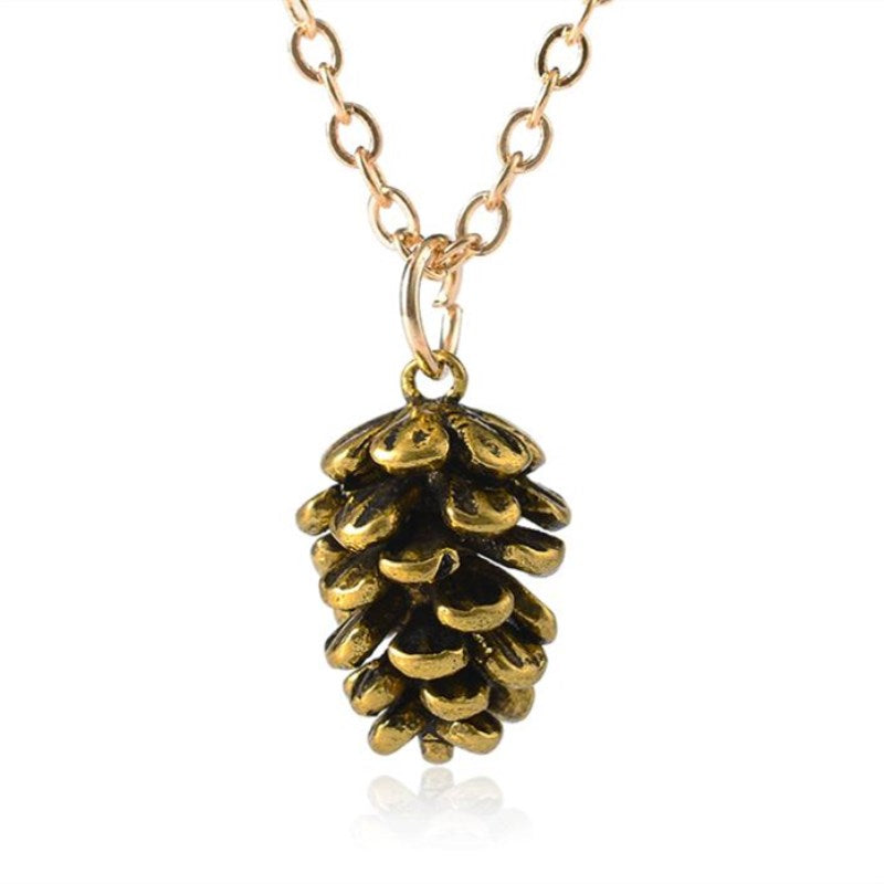 Pine Nut Plant Pendant Necklace