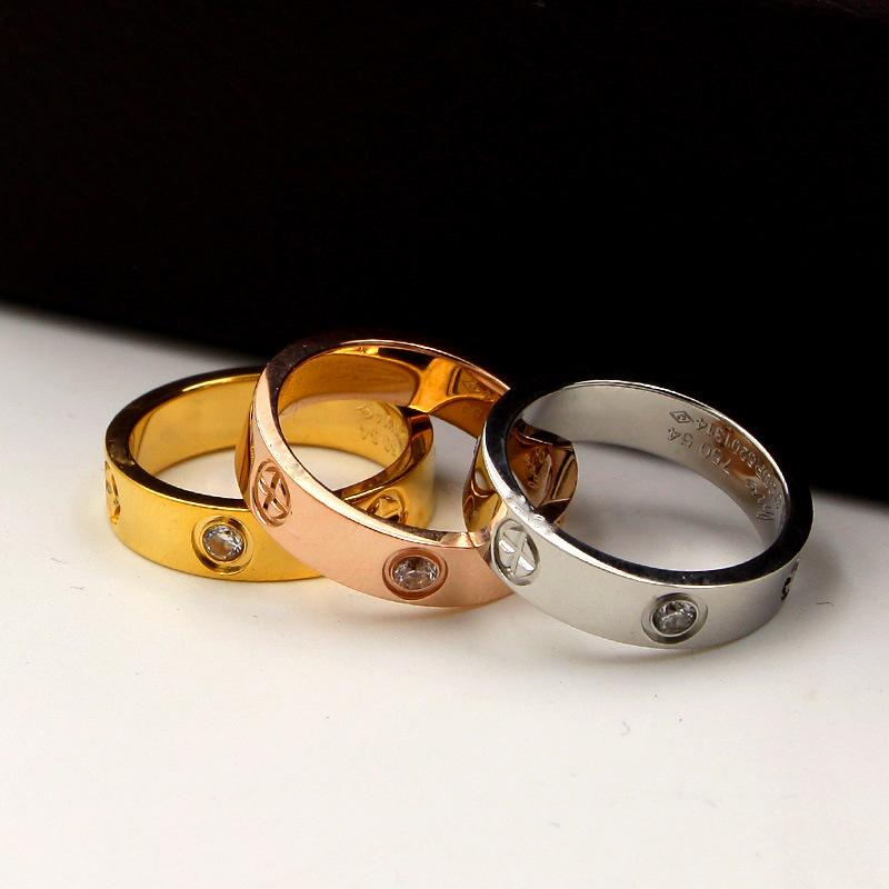 Luxury Titanium Love Wedding Ring - Kirijewels.com