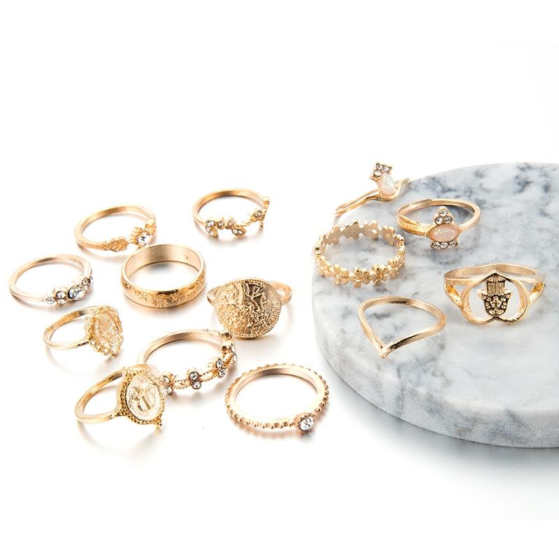 Fatima Hands Bohemian Virgin Mary Rings Set - Kirijewels.com