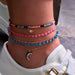 Lea Layered Gold Shell Charm Anklet Bracelet - Kirijewels.com