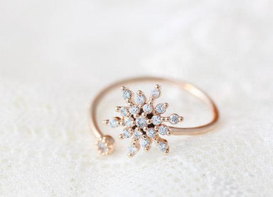 Todorova Adjustable Snowflake Ring - Kirijewels.com