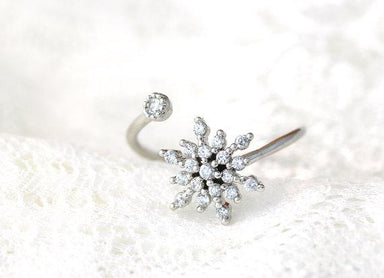 Todorova Adjustable Snowflake Ring - Kirijewels.com