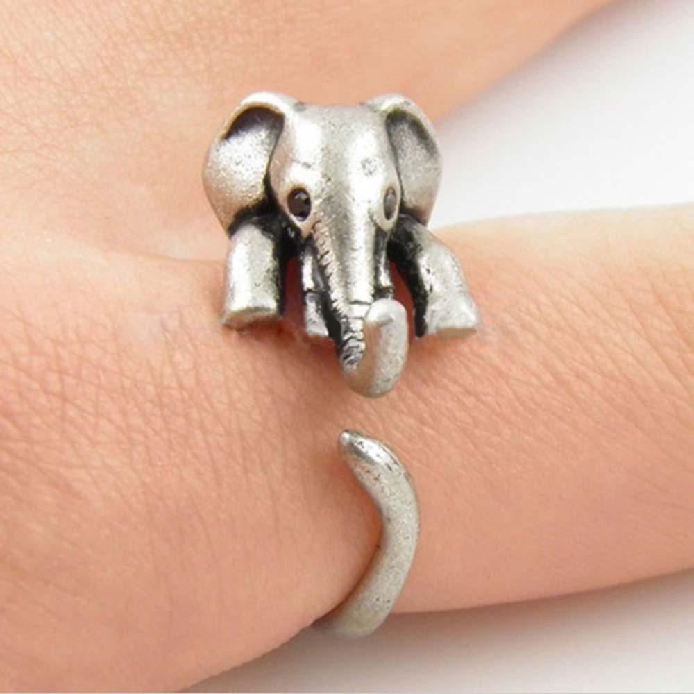 Adjustable Vintage Elephant Hug Wrap Ring – Yoga Mandala Shop