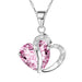 Free Lady's Heart Pendant Necklace-Necklace-Kirijewels.com-Pink-Kirijewels.com