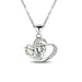 Free Lady's Heart Pendant Necklace-Necklace-Kirijewels.com-White-Kirijewels.com