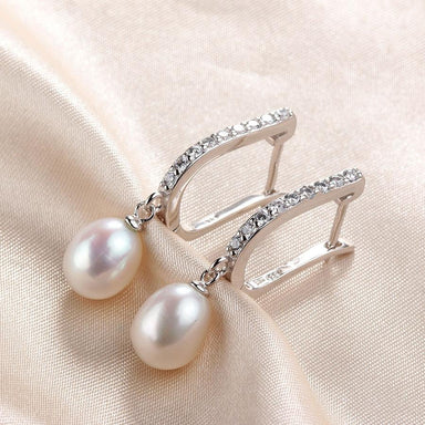 Lindo 925 Sterling Silver Natural Pearl Earrings - Kirijewels.com