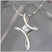 Silver Plated Purple Amethyst Long Cross Necklace-Necklace-Kirijewels.com-White-Kirijewels.com