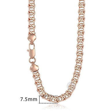 Donna Gold-filled Copper Chain Necklace-Chain Necklaces-Kirijewels.com-GN219-18inch 45cm-rose gold-Kirijewels.com