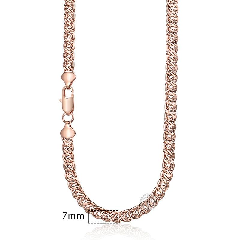 Donna Gold-filled Copper Chain Necklace-Chain Necklaces-Kirijewels.com-GN219-18inch 45cm-rose gold-Kirijewels.com
