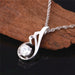 Purple Rhinestone Angel Wing Necklace - Kirijewels.com