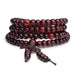 Natural Sandalwood Buddhist Bead Bracelet-Strand Bracelets-Kirijewels.com-brown 1-Kirijewels.com