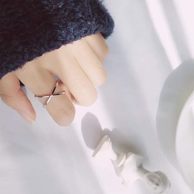 Antique Adjustable 925 Sterling Silver Cross Ring