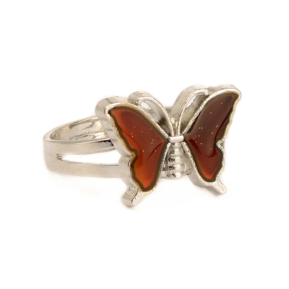 Temperature Adjustable Mood Butterfly Ring
