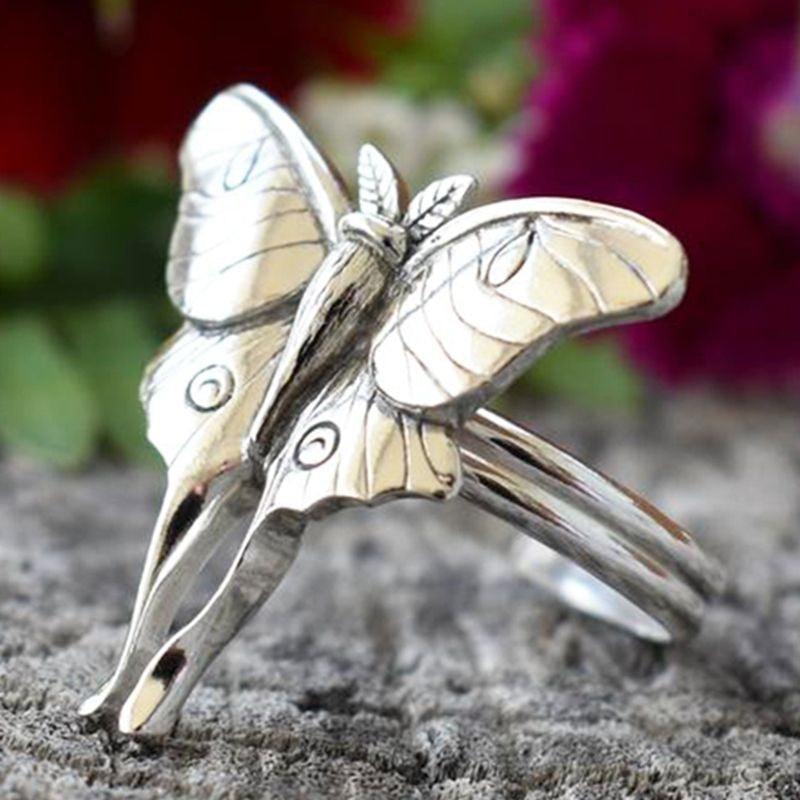 Princess Exquisite Butterfly Wedding Ring