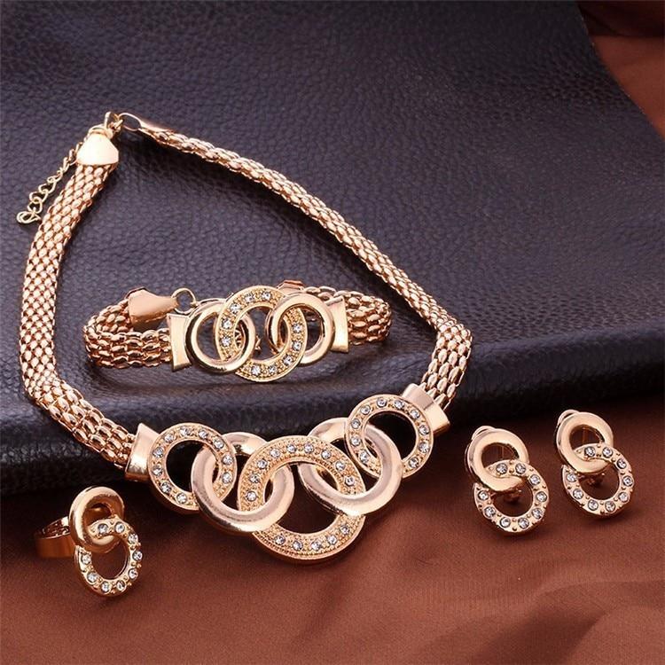 Vintage Gold African Bridal Jewelry Set - Kirijewels.com