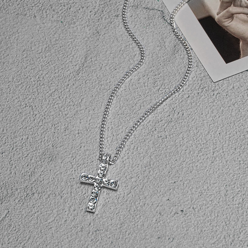 Vintage Gothic Cross Chain Necklace