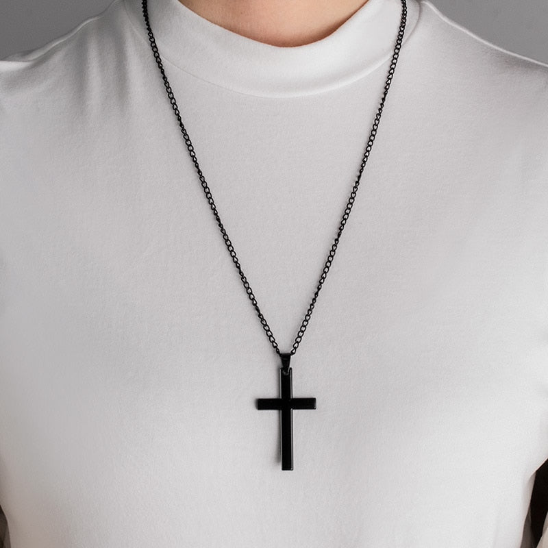 Black Gothic Cross Necklace | Gothic | Costume Jewelry - The Costume Shoppe