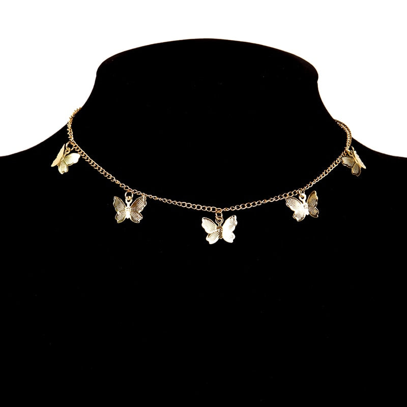 Nana Vintage Multilayer Butterfly Necklace