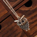 Free Antique Owl Necklace-Necklace-Kirijewels.com-Rose Gold Plated Antique-Kirijewels.com