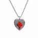 Angel Heart Wing Necklace/2-Necklace-Kirijewels.com-silver plated red-Kirijewels.com