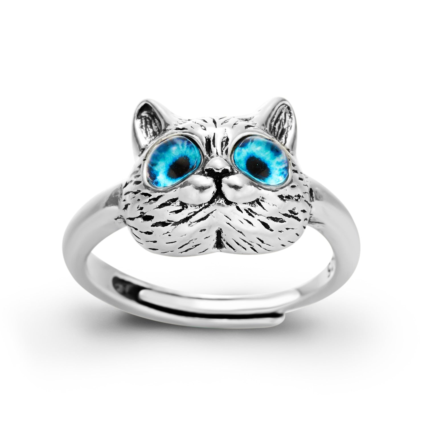 Gothic Vivid Adjustable Cat Ring