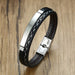 Ava Engraving Stainless Steel Cuff Bracelet - Kirijewels.com